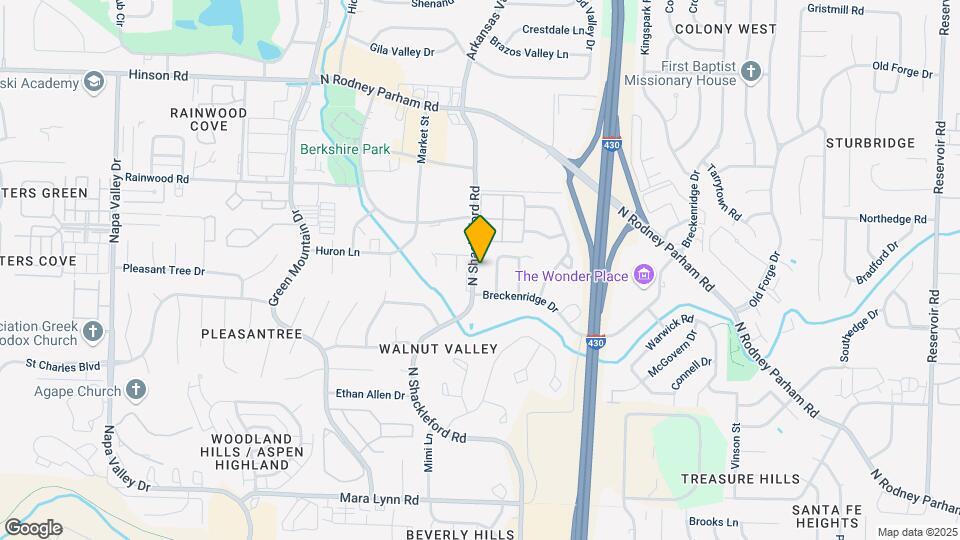 1323 N Shackleford Rd Map and Location Details