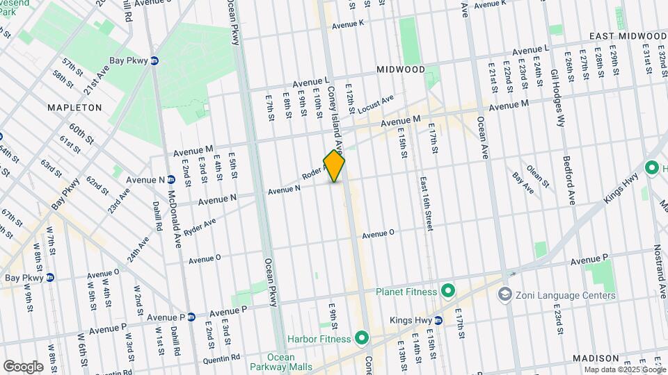 1002 Avenue N Mapa y Detalles de la Ubicación