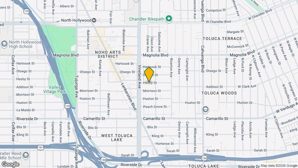 10924 Hesby St Map and Location Details