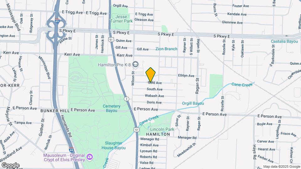 1393 Gold Ave Map and Location Details