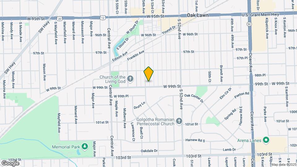 9837 S 54th Ave Map and Location Details