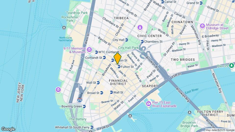 75 Nassau Street Mapa y Detalles de la Ubicación