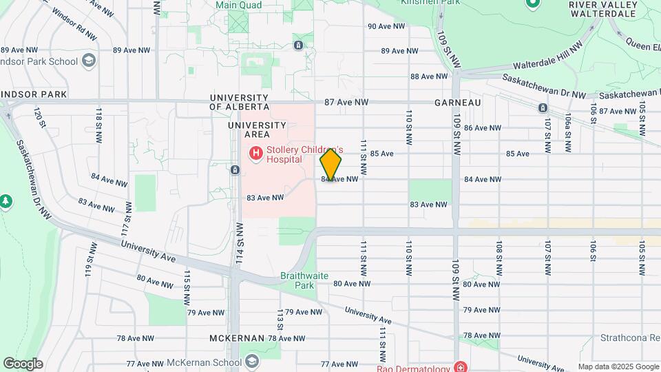 11141 84 Ave NW Map and Location Details