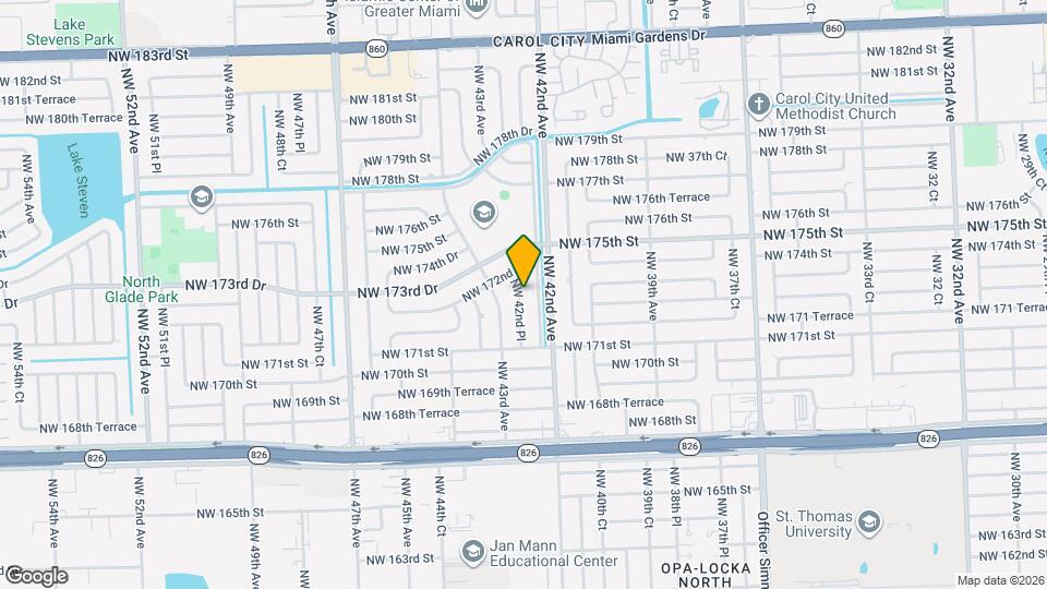 17221 NW 42nd Pl Mapa y Detalles de la Ubicación