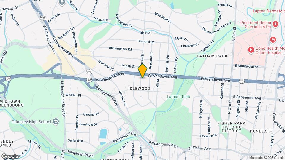 1014 Cleburne St Map and Location Details