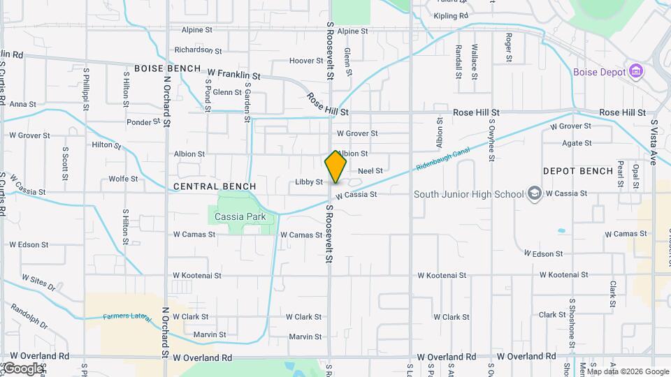 716 S Roosevelt St, Unit 718 S Roosevelt Way Map and Location Details