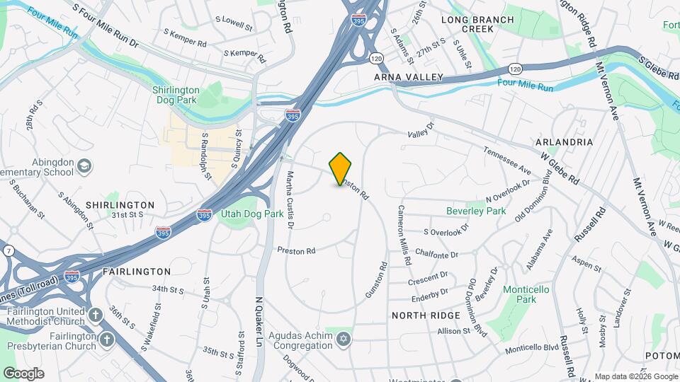 3638 Gunston Rd Map and Location Details