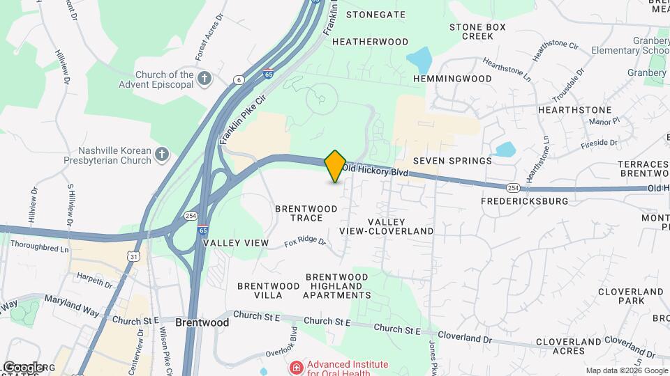 5812 Brentwood Trace Map and Location Details