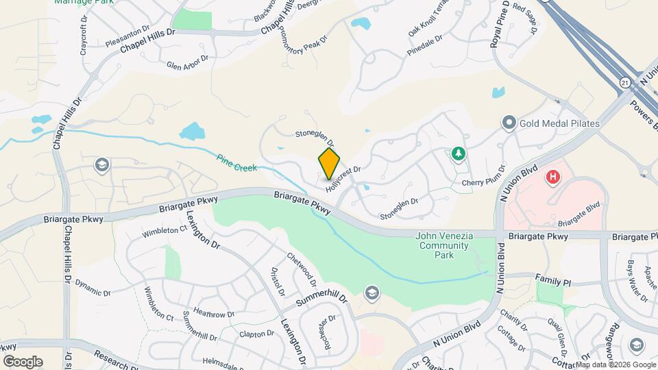 3330 Hollycrest Dr Map and Location Details