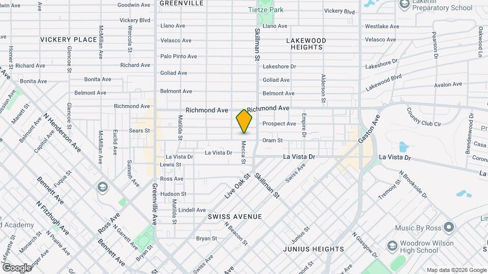 6023 Oram St Map and Location Details