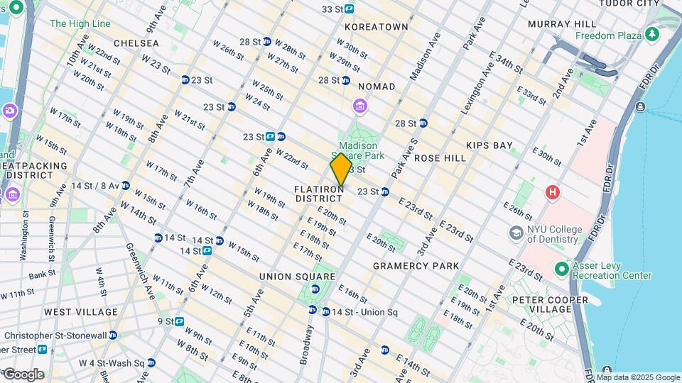 10 E 22nd St Mapa y Detalles de la Ubicación