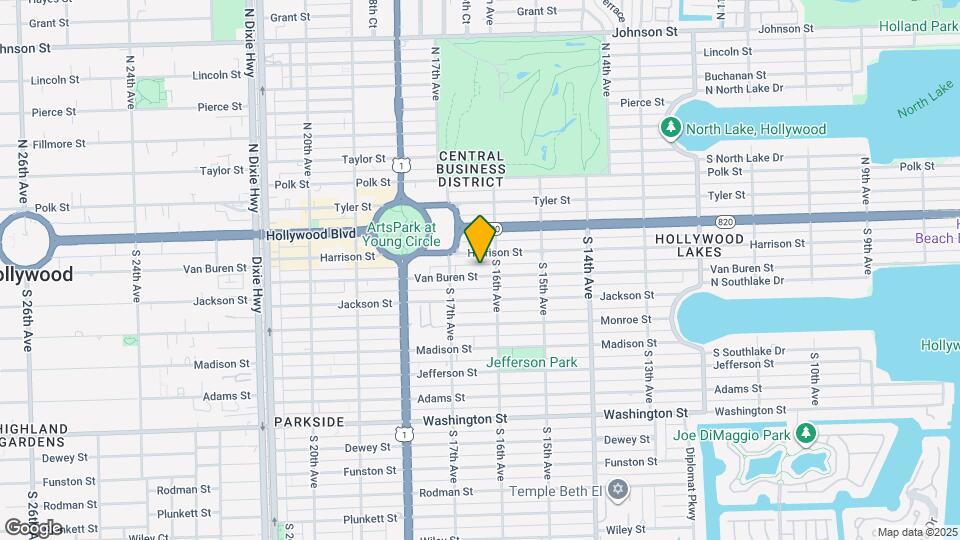 1621 Van Buren St Mapa y Detalles de la Ubicación