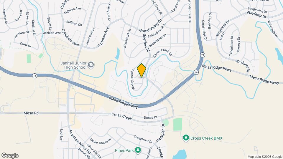 8135 Woody Creek Dr Mapa y Detalles de la Ubicación