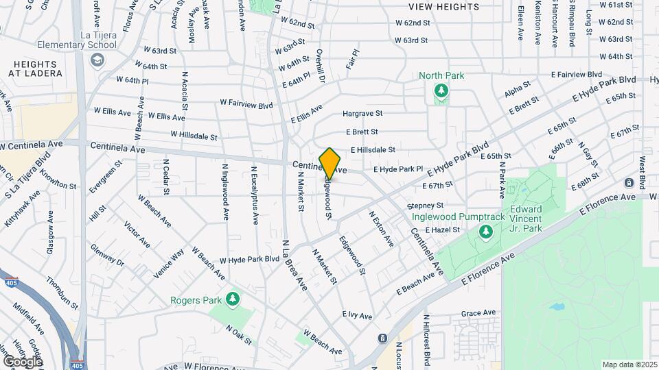 906 Edgewood St Map and Location Details