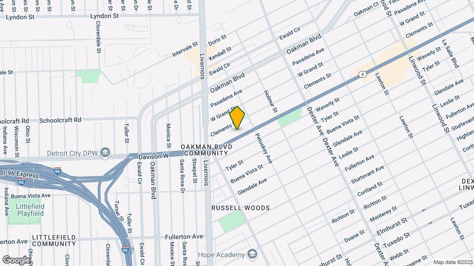 4260 W Davison St Map and Location Details