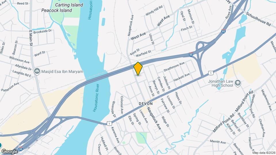 657 Naugatuck Ave Map and Location Details