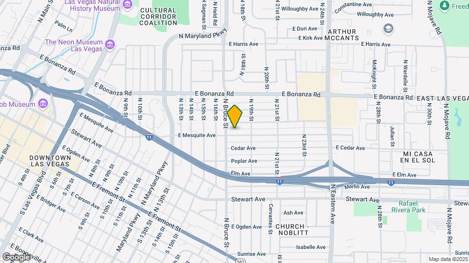 1713 E Mesquite Ave Map and Location Details