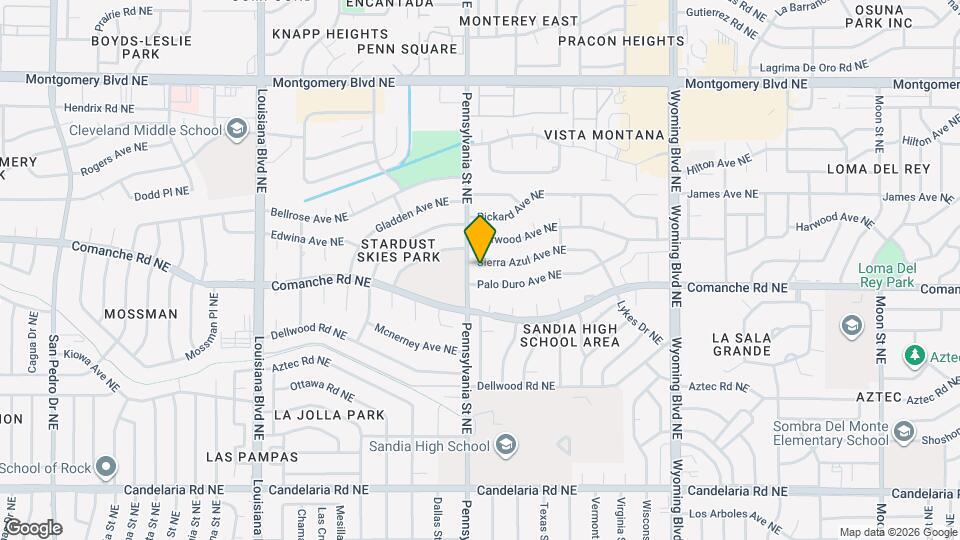 7604 Sierra Azul Ave NE Map and Location Details
