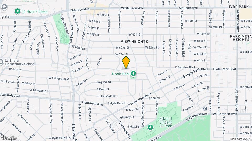 586 E Fairview Blvd Map and Location Details