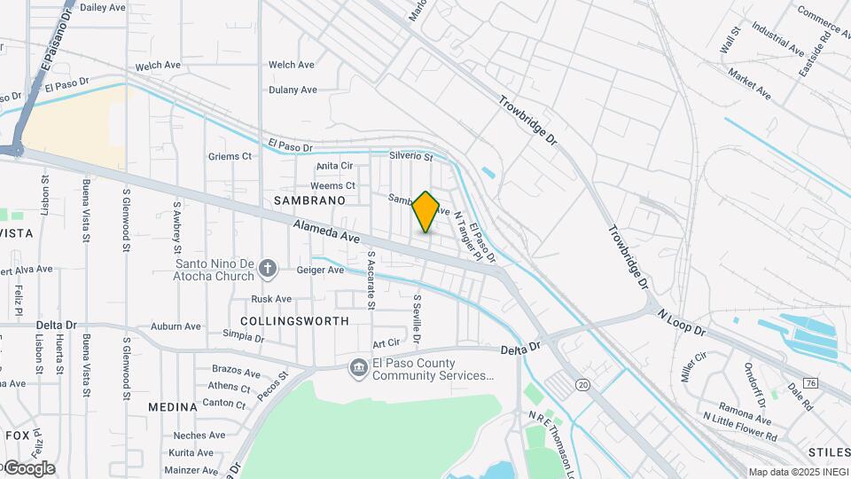 101 N Seville Dr Map and Location Details