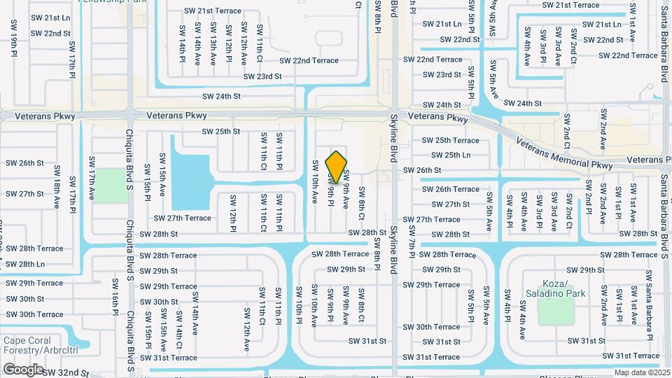 2617 SW 9th Pl Map and Location Details