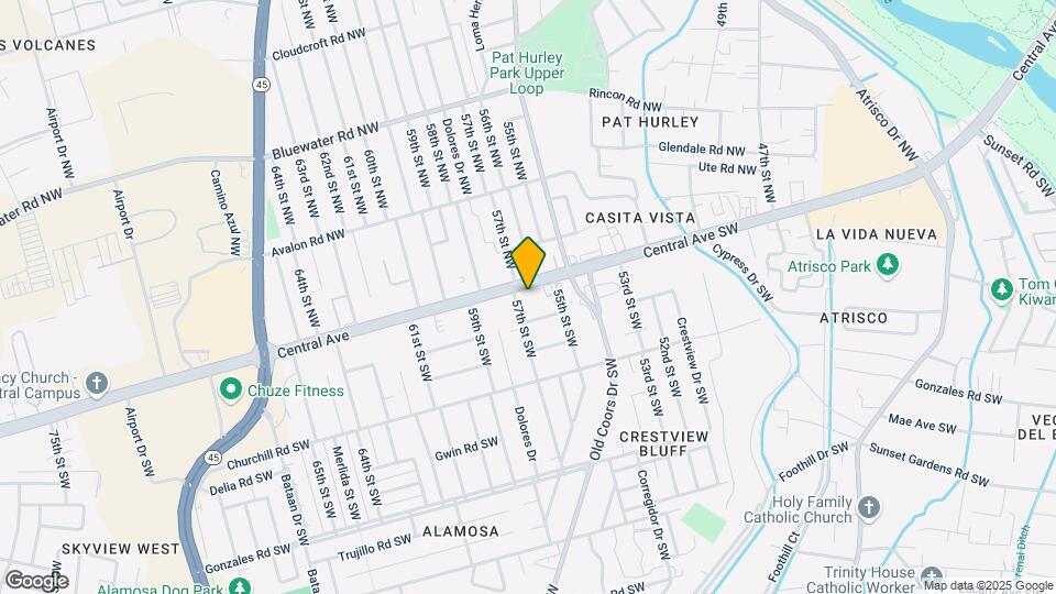 5602-5604 Central Ave SW Mapa y Detalles de la Ubicación
