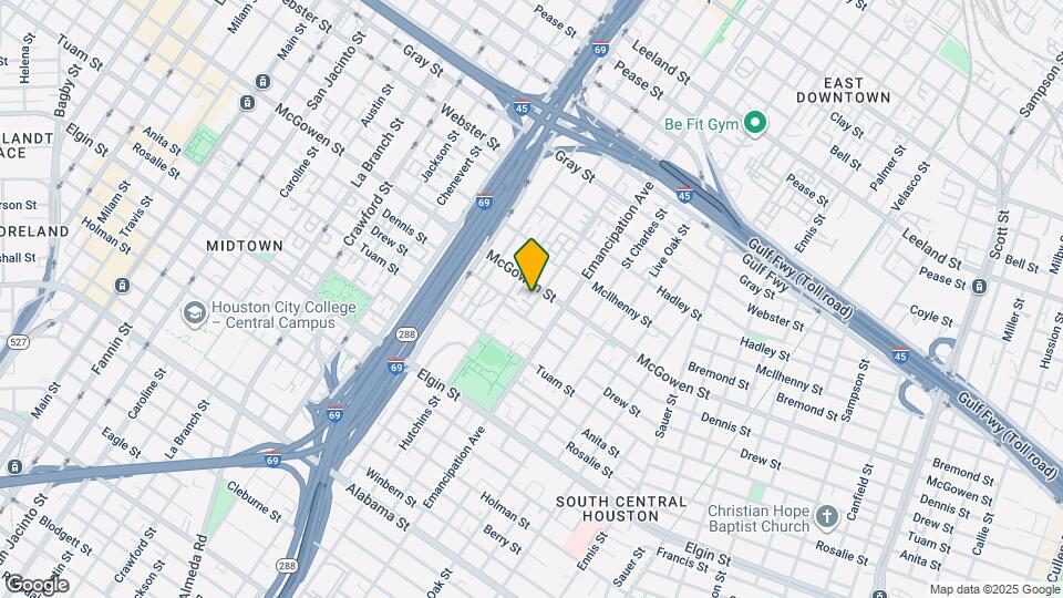 2612 Bastrop St Map and Location Details