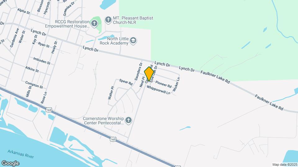 405 Live Oak Dr Map and Location Details