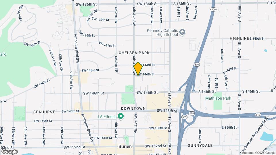 349 SW 144th St Map and Location Details