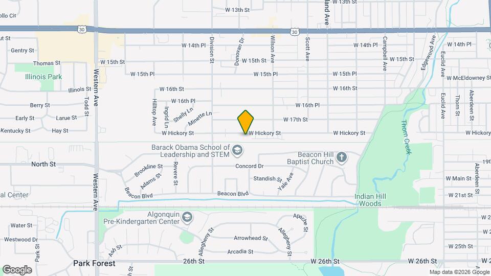 444 W Hickory St Map and Location Details