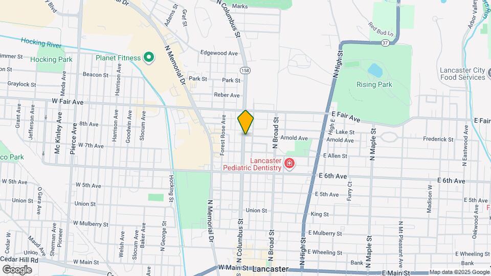 726 N Columbus St Mapa y Detalles de la Ubicación