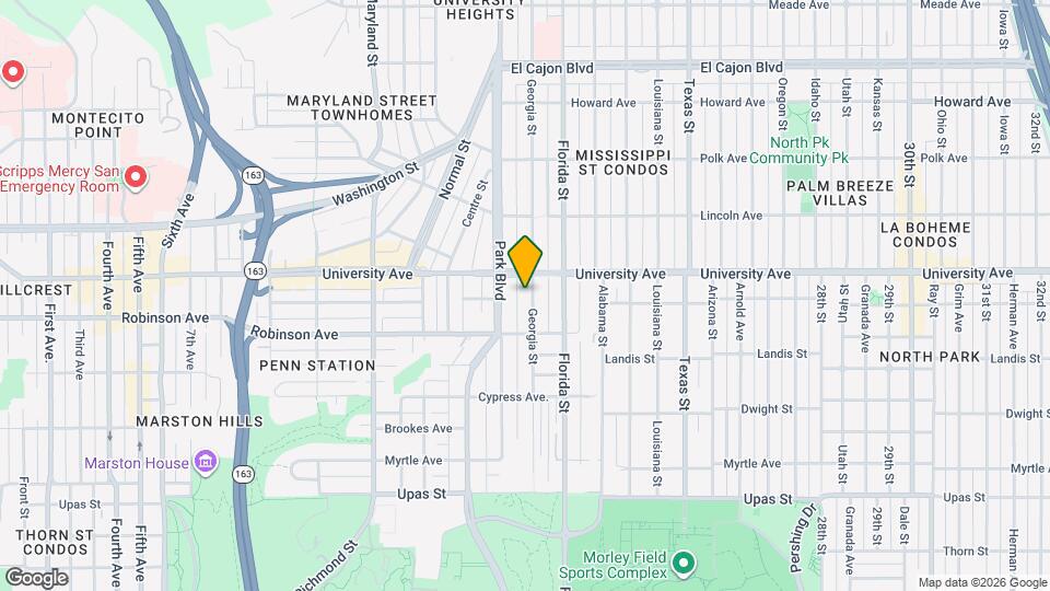 3820 Georgia St Map and Location Details