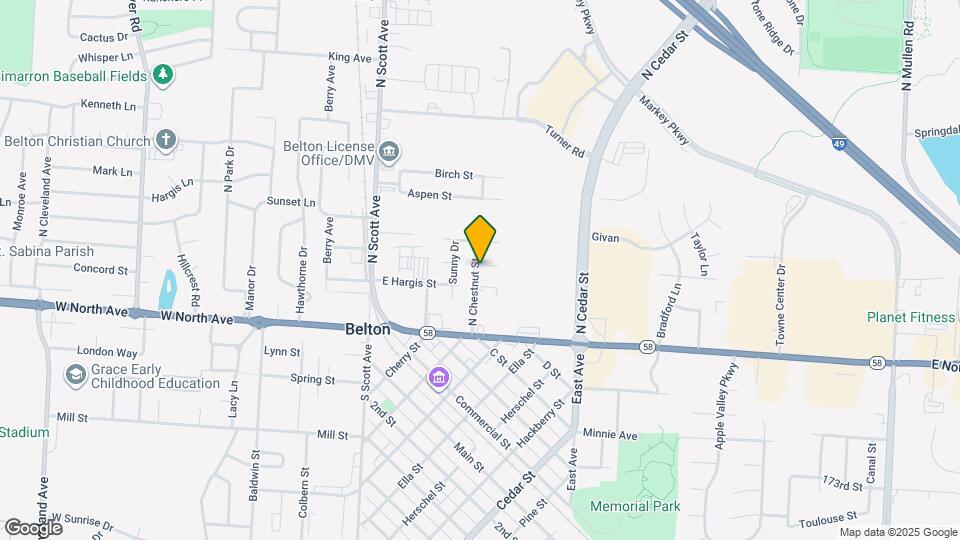 217 E Washington St Map and Location Details