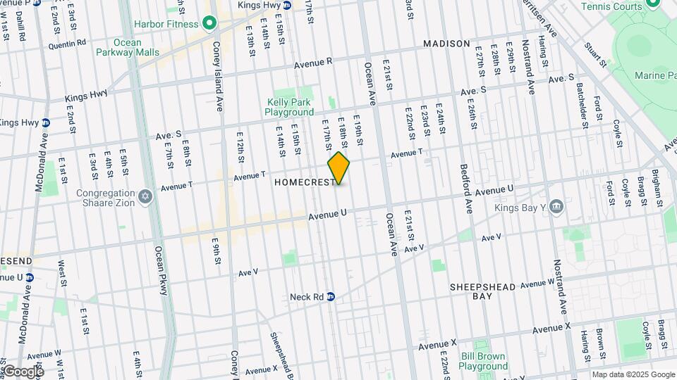 2049 E 17th St Map and Location Details