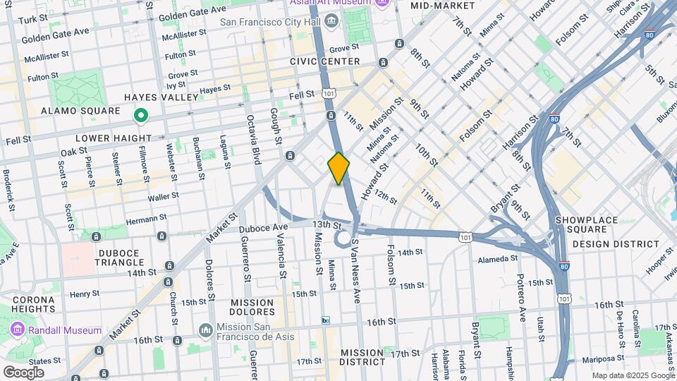 140 S Van Ness Ave Map and Location Details