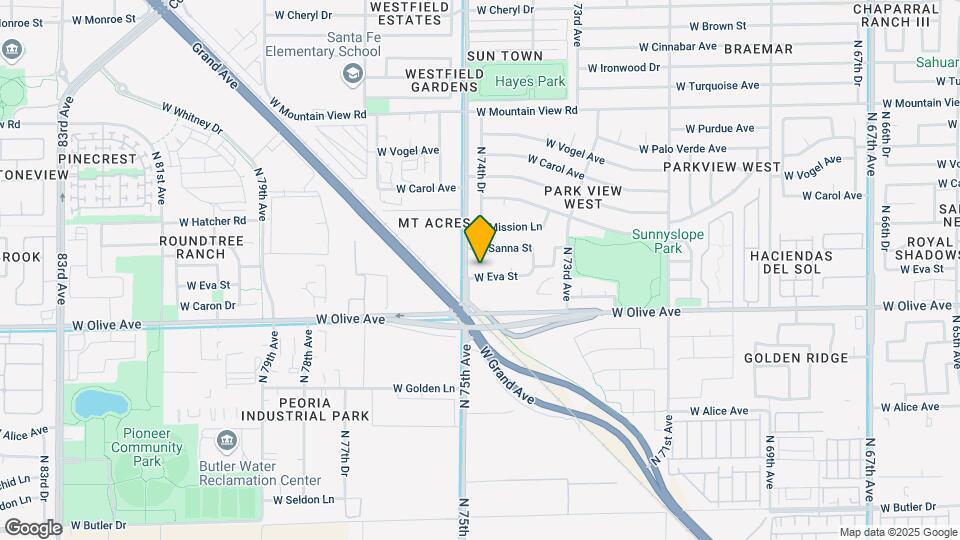7450 W Eva St Map and Location Details