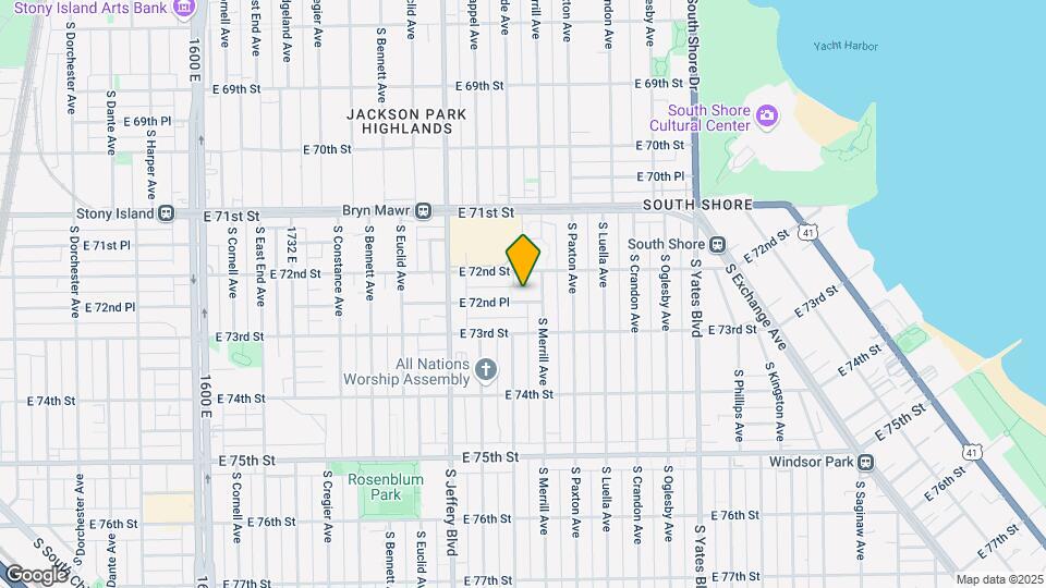 2104 E 72nd Pl Map and Location Details