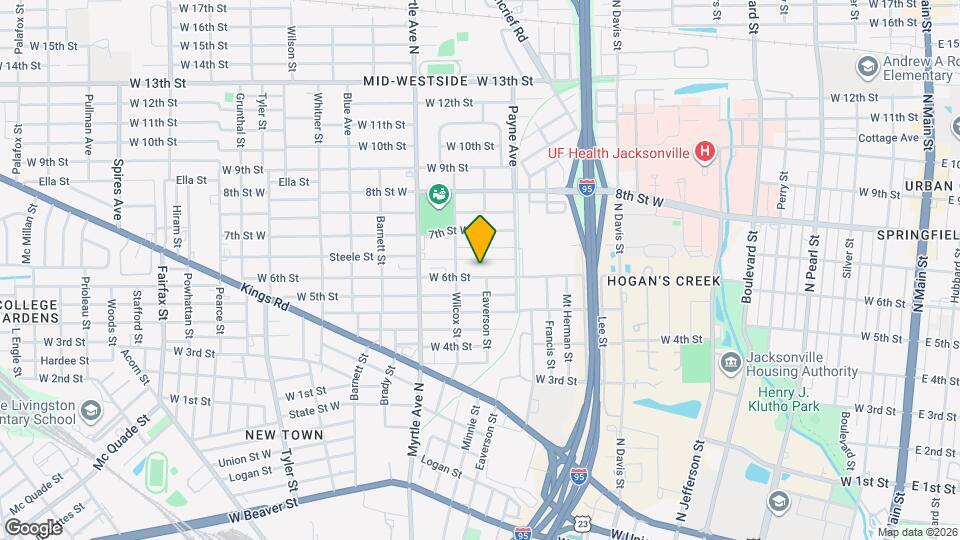 1149 W 6th St Map and Location Details