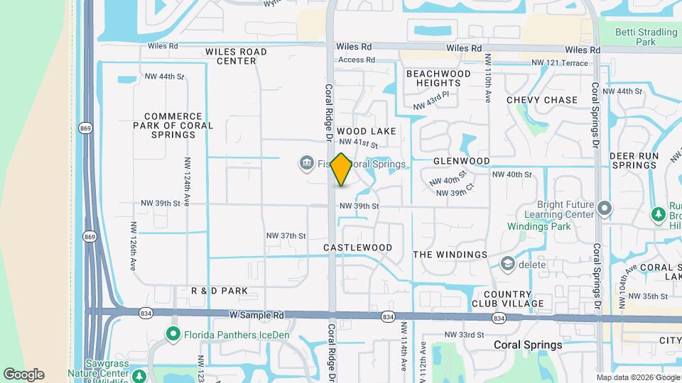 11578 NW 39th Pl Map and Location Details