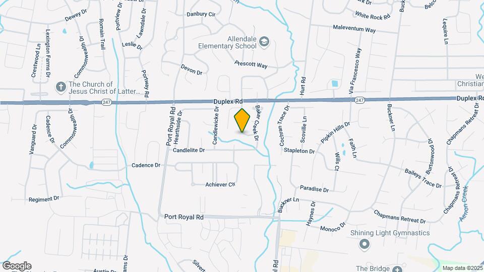 129 Baker Springs Ln Mapa y Detalles de la Ubicación