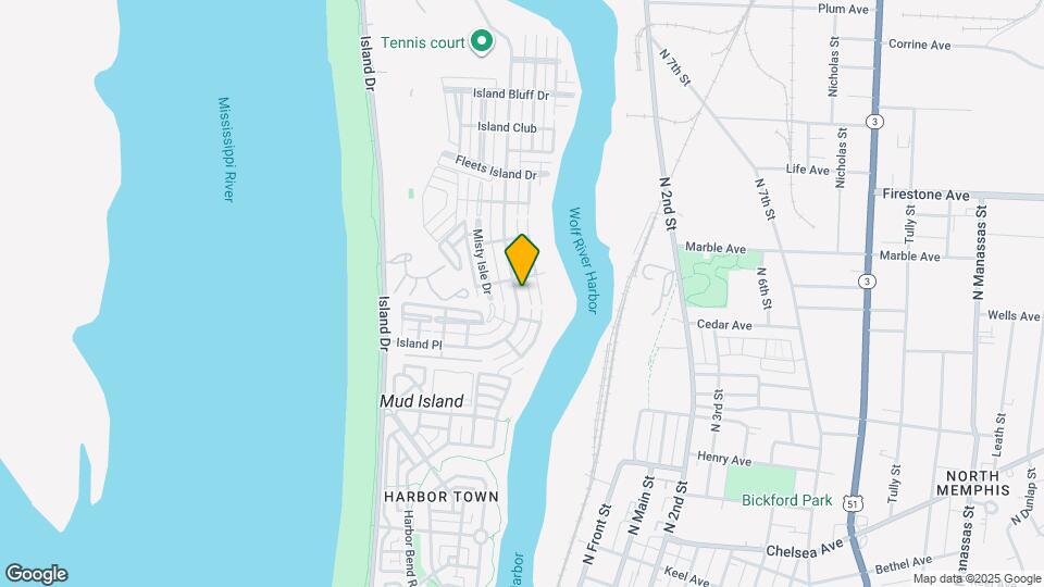 1124 Island Pl E Map and Location Details