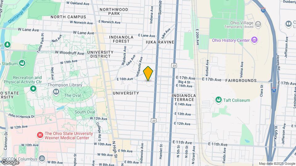 215 E 16th Ave Mapa y Detalles de la Ubicación