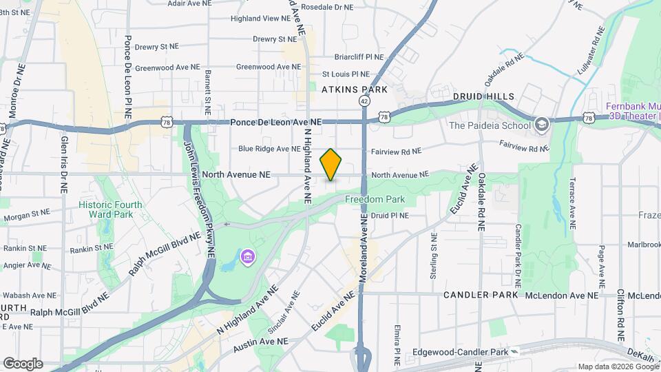 594 Seminole Ave NE Mapa y Detalles de la Ubicación