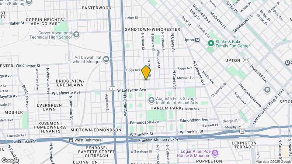 917 N Gilmor St Map and Location Details