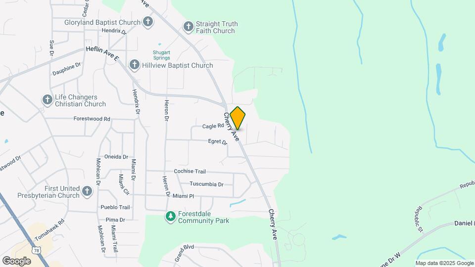 1521 Cherry Ave Map and Location Details