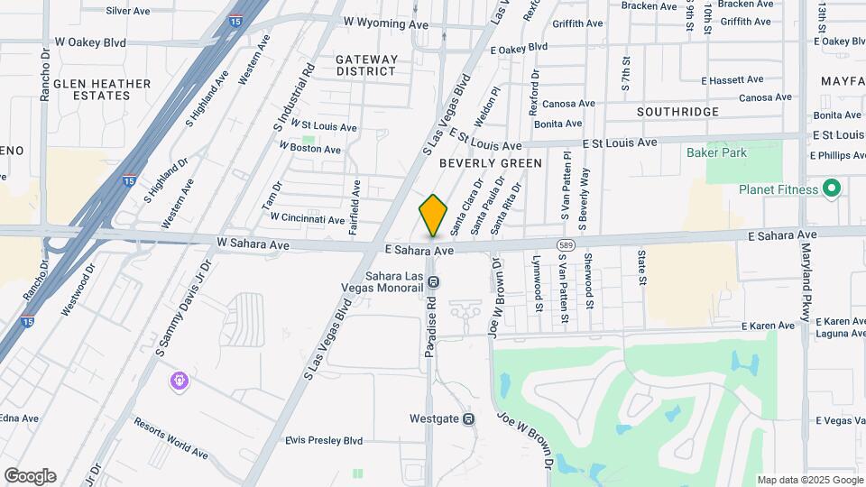 200 W Sahara Ave Map and Location Details