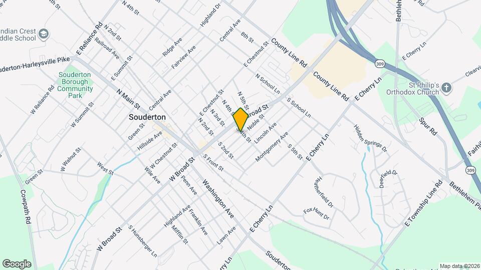 255 Noble St Map and Location Details