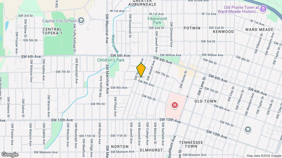 734 SW Lindenwood Ave Map and Location Details