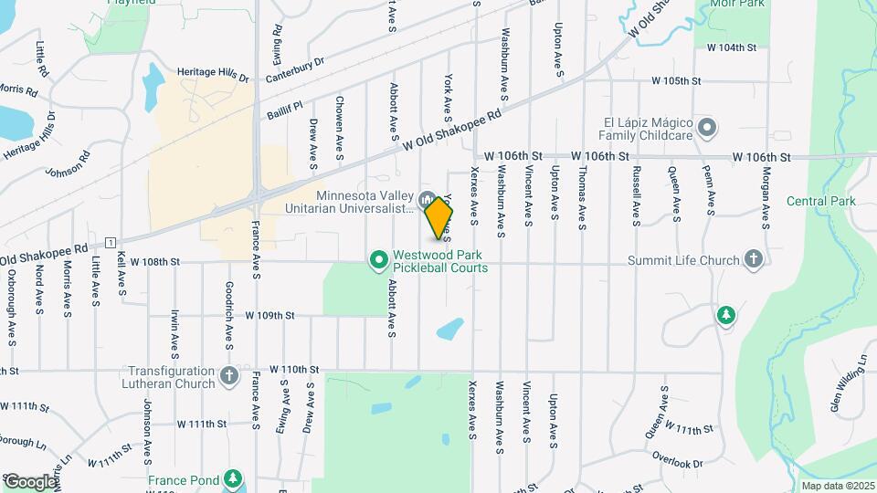10736 York Ave S Mapa y Detalles de la Ubicación
