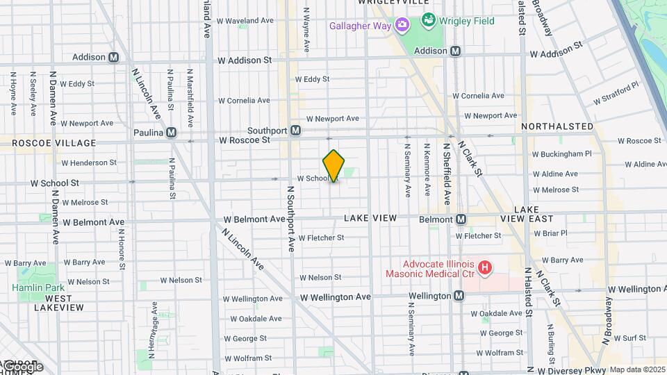 3245 N Lakewood Ave Map and Location Details